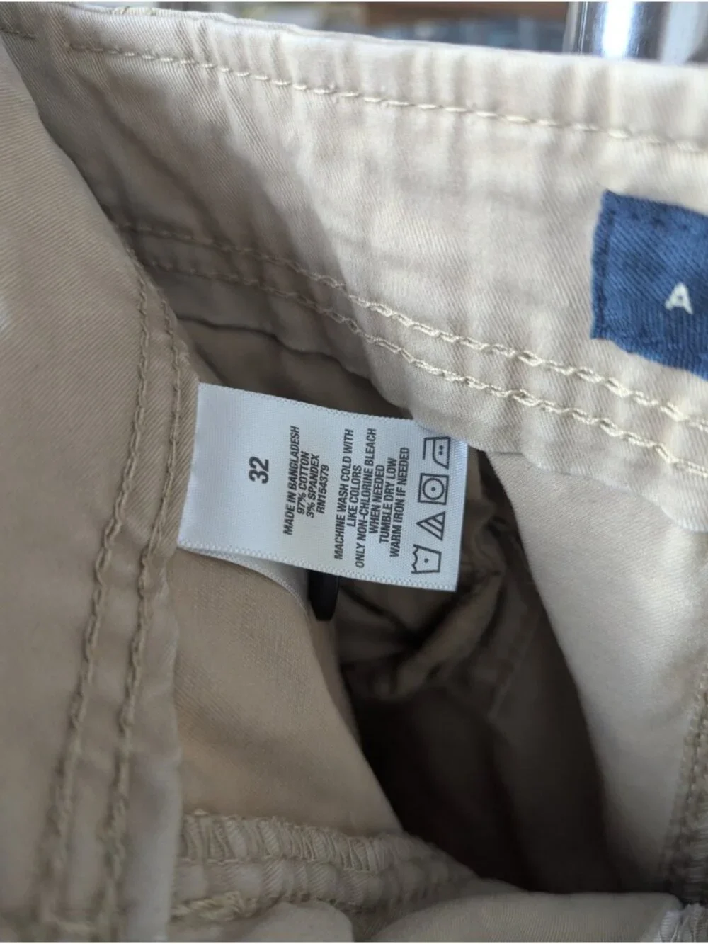 Aeropostale Shorts Mens 32 Cargo Flap Pocket Outdoor Casual Stretch Tan Khaki